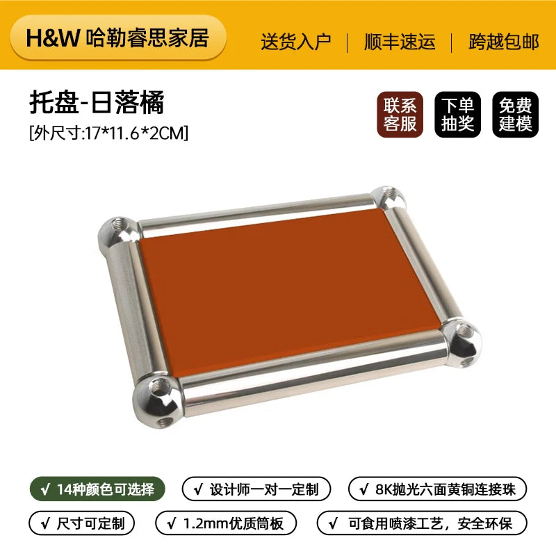 support rangement moderne acier inoxydable transparent élégant vis finition lisse minimaliste