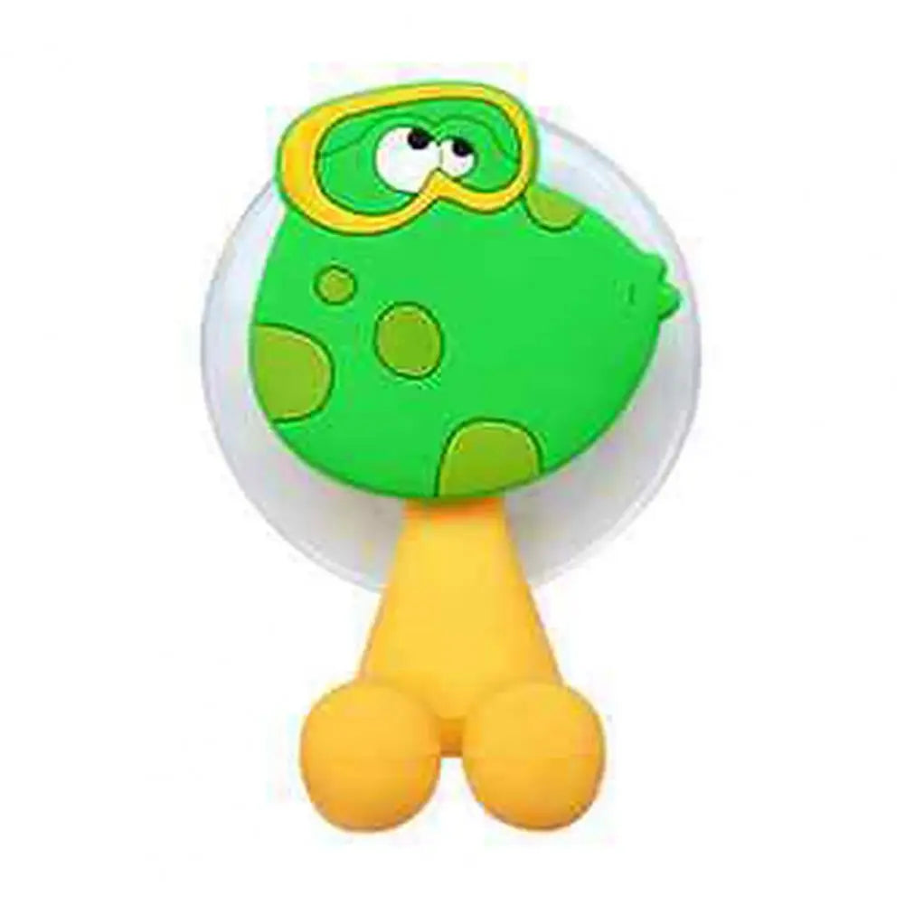 porte brosses dents animaux décoratifs vert jaune rose blanc gris adhésif suction enfants