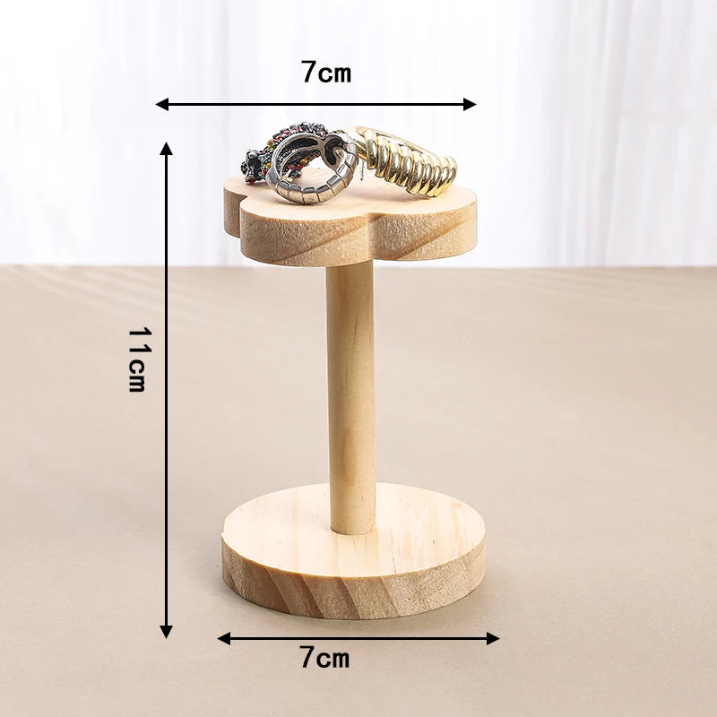présentoir bois fleuri rangement bijoux décoratif figurines porte bijoux voyage festival