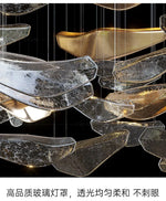 suspension lumineuse cristal marbré contemporain transparent doré noir 15m² 60w led