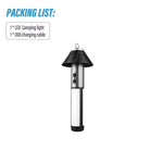 lampe multifonctionnelle portable led rechargeable usb annuel métallique moderne pratique campingurgence