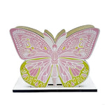 porte mouchoirs bois arc ciel papillon rose vert beige marron déco bohème multiple usage