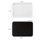 assiettes plats modernes blanc noir cuisine rangement fruits desserts petit déjeuner