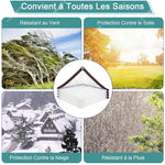 bâche transparente tarpaulin réseau noir orange moderne métalliques résistante l'eau 2x2m 2x3m 2x4m