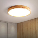 lampe bois naturel grain moderne ultra fin led facile chambre salon cuisine