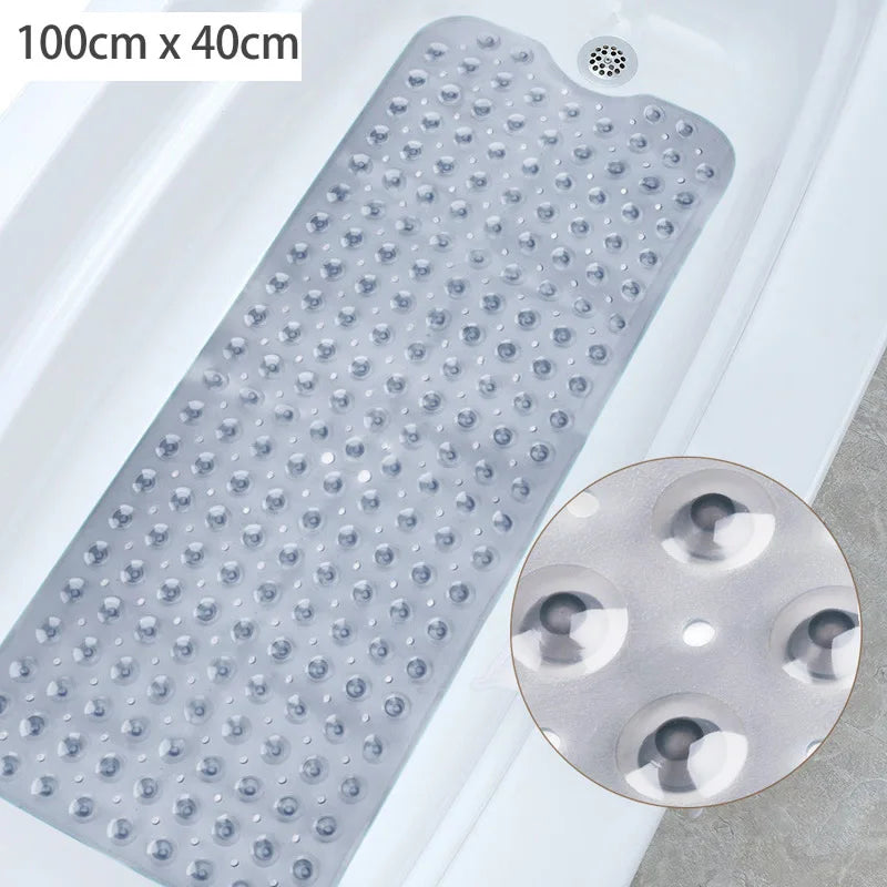 tapis bain transparent antidérapant motif animal poissons oiseaux moderne salle bain 38x69cm