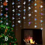 décoration suspendue guirlande lumineuse étoiles holographiques moderne bleu argenté violet rose blanc