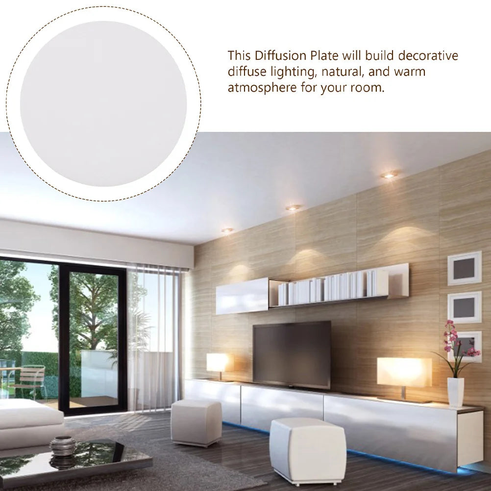 diffuseur lumière blanc moderne opac opaque rond encastré led 5.9cm