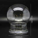vase verre transparent terrarium miniature décoration arbre figurines fleurs