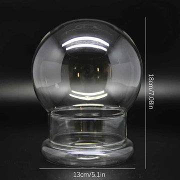 vase verre transparent terrarium miniature décoration arbre figurines fleurs