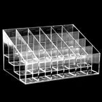 présentoir transparent moderne 24 compartiments rangement cosmétiques rouges lèvres bijoux minimaliste