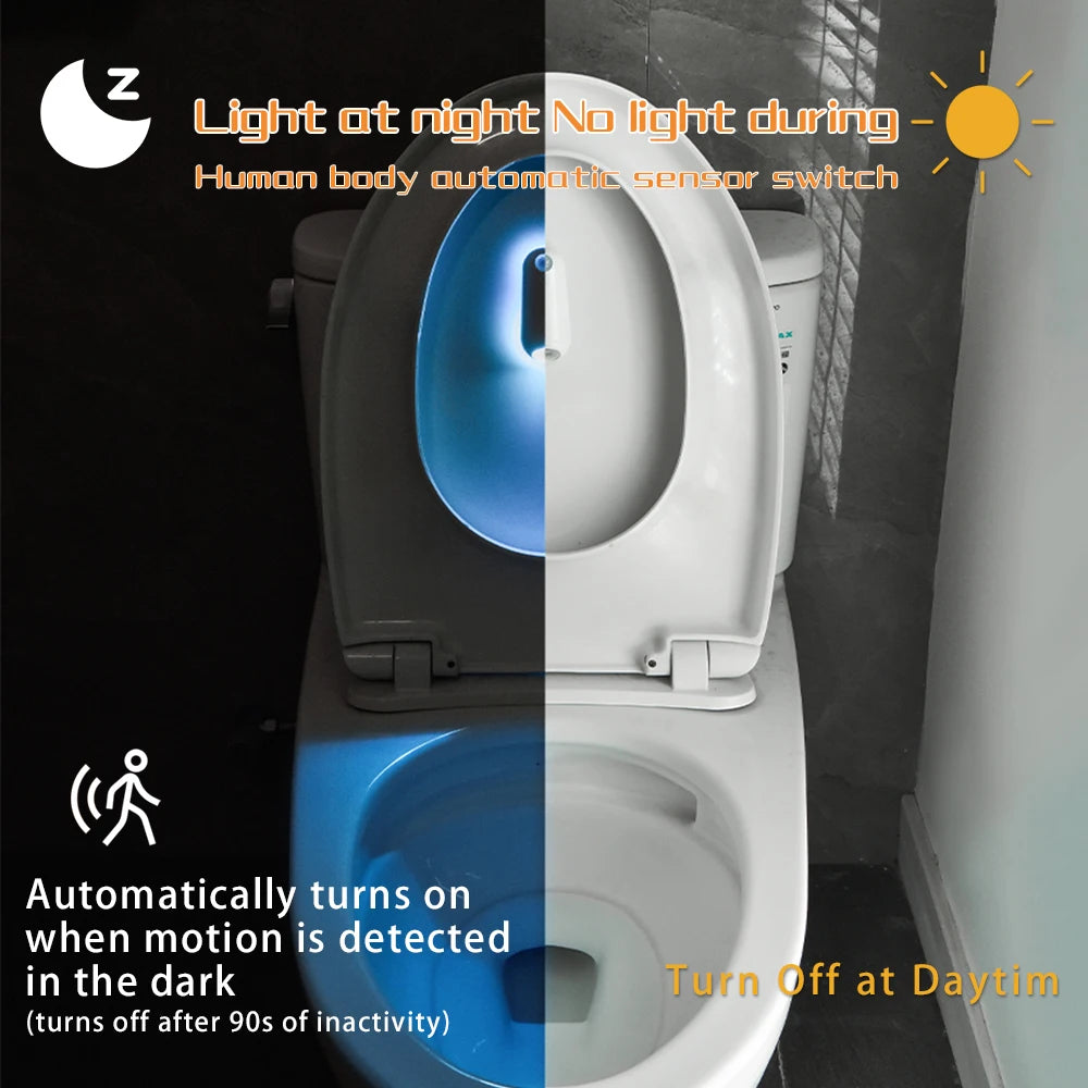 lampe toilette blanche moderne capteur mouvement recharge usb adhésif flux lumineux faible