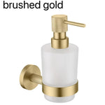 Distributeur savon liquide mural moderne rose gold nickel brossé noir mat blanc matchrome