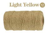 fil coton multicolore texturé naturel 100m 2mm enduit crafts sacs vêtements textiles maison