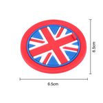 coasters union jack rouge noir blanc antichoc moderne silicium gel