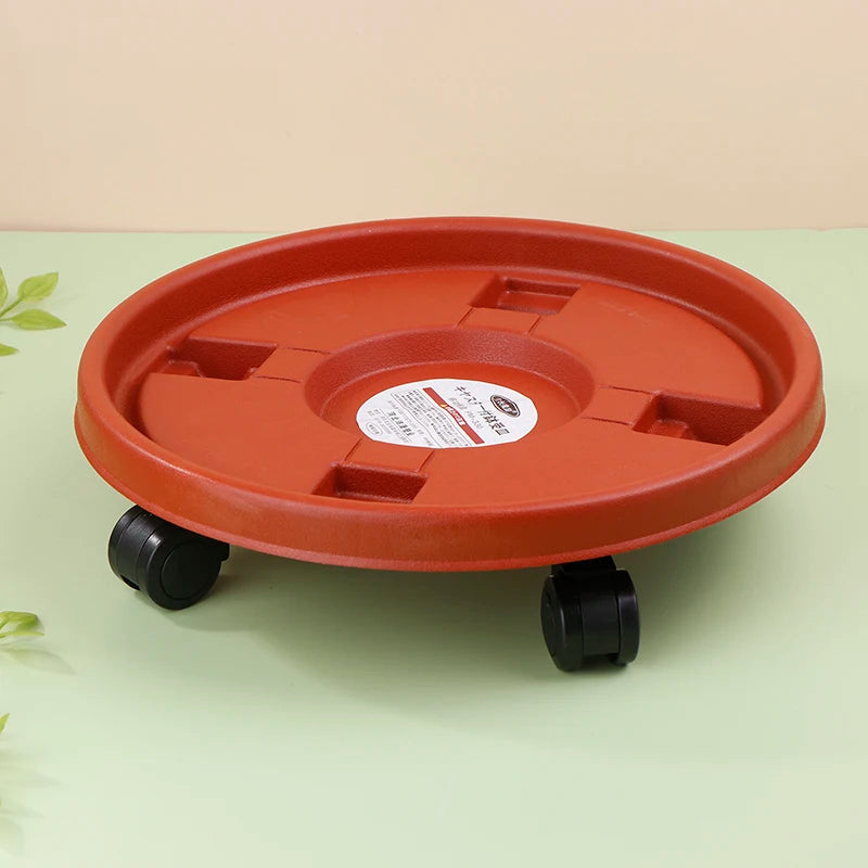 plateau rotatif roulettes plastique gris orange bleu blanc moderne 26cm 30cm 33cm 36cm 40cm