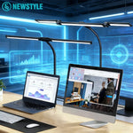 lampe led flexible clip noir blanc moderne sans scintillement USB rechargeable