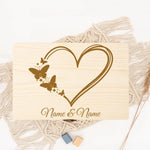 boîte bois gravure personnalisable vintage cadeau mariage souvenirs naturel cadenas poignée emballage bijoux rustic