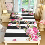 Parure de lit fleurs et plantes motif floral