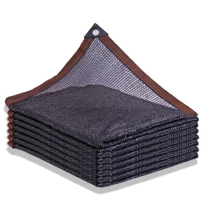 filet protection solaire maille noire jardin terrasse pergola clips fixation