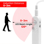 ruban led coob 320 ledm détecteur mouvement batterie adhésif blanc moderne 3000k 6500k 50000h