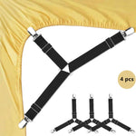 sangles lit réglables clips métalliques lot noir anti tirage fixations modernes housewares