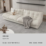 canapé blanc simili cuir moderne coussins 180 240 300 cm