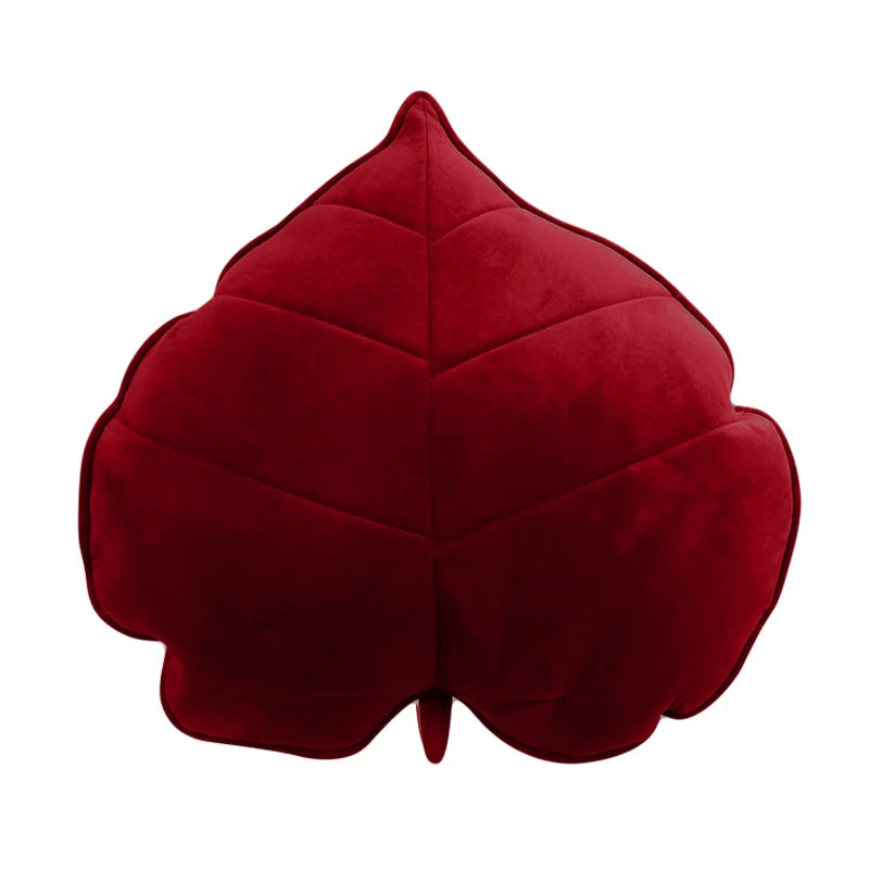 coussin rond imprimé feuilles velours amovible lavable moderne adultes multicolore