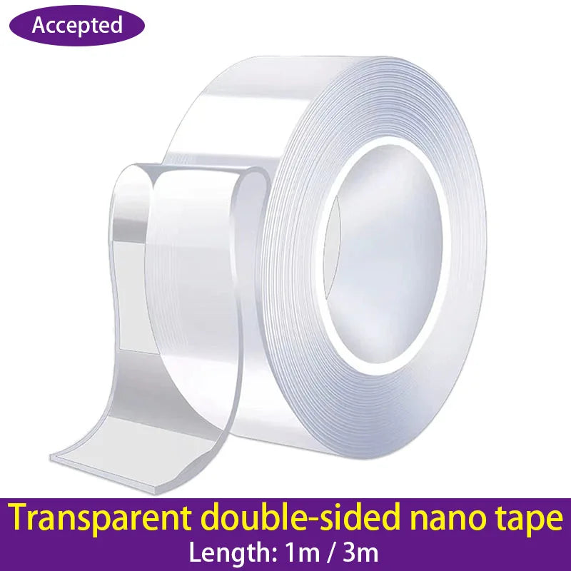 ruban adhésif double face transparent moderne légèrement opaque 1m 3m scie couteau cadre photo