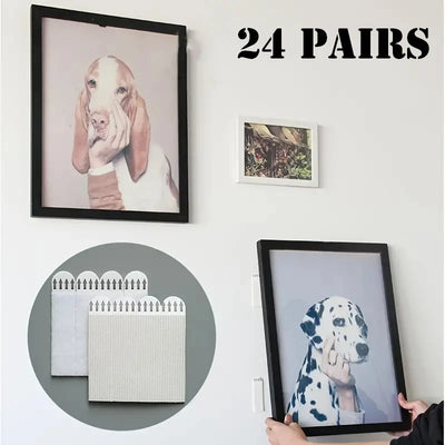 Bandes adhésives pour cadres sans dommages - lot de 12 paires