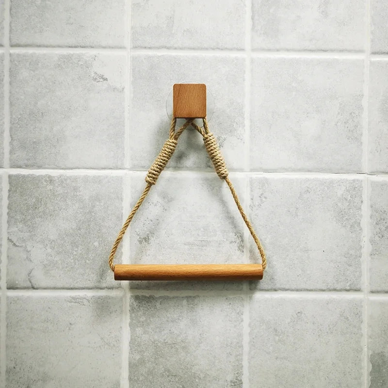 porte rouleau papier toilette bois marron blanc minimaliste moderne cuir inclusion métal doré
