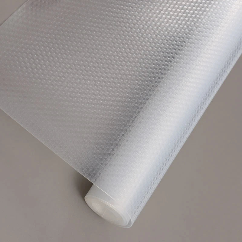 tapis étagère eva gris clair texture micro perforée adhésif moderne anti poussière 50x500cm