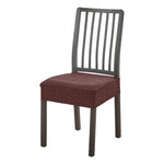 housses chaise tissu jacquard motif géométrique gris antidérapantes modernes fixations inclusées