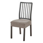 housses chaise tissu jacquard motif géométrique gris antidérapantes modernes fixations inclusées