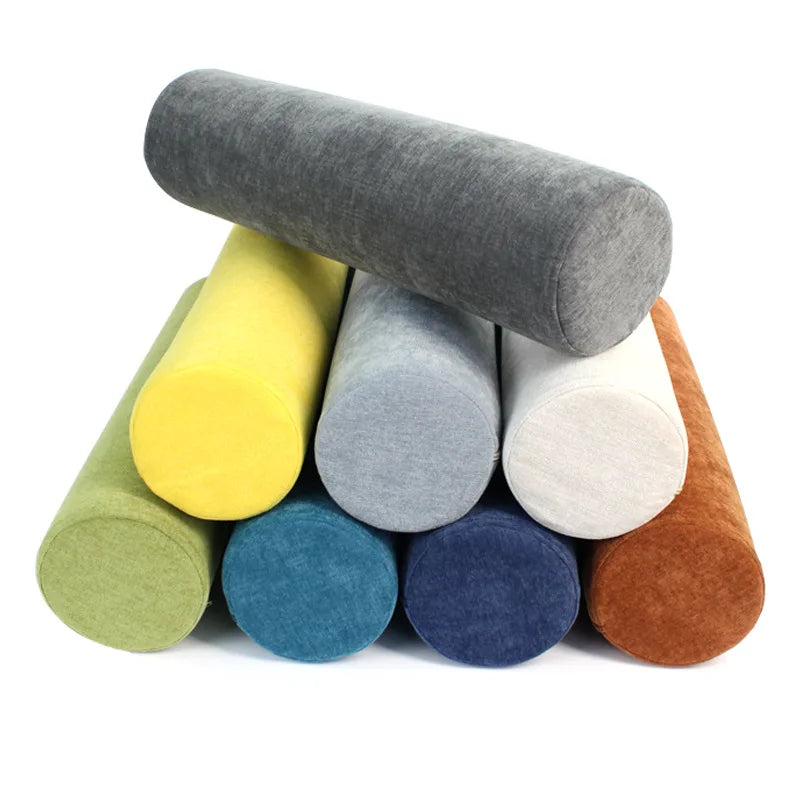 coussin rond mousse mémoire forme ergonomique support lombaire literie moderne