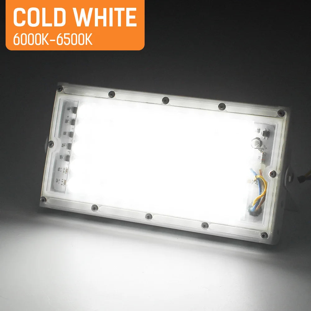 projecteur led 12v 100w ip66 gris blanc moderne camping pêche ajustable 180