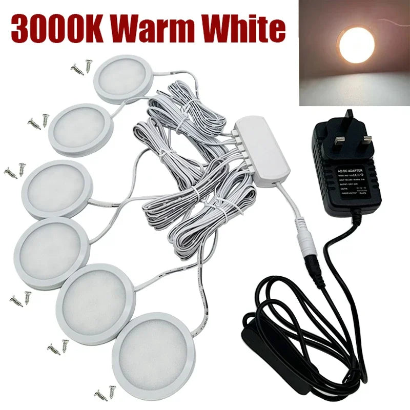 plafonnier led blanc noir argent moderne 18 led 12v adaptateur eu uk us 59mm