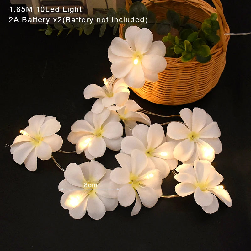 décoration mariage rose guirlande lumineuse fleurs artificielles romantiqueintérieur chambre salon
