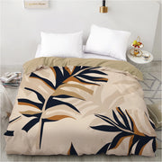 housse couette 3D motif végétal feuilles fleurs bohème moderne literie luxe chambre décoration
