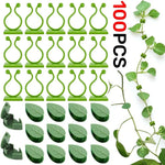 clips fixation murale plantes grimpantes support jardin vert motif feuilles adhésif invisible accessoires
