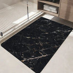 tapis moderne marbre blanc gris antidérapant résistant l'eau 50x80cm 60x90cm salon bain
