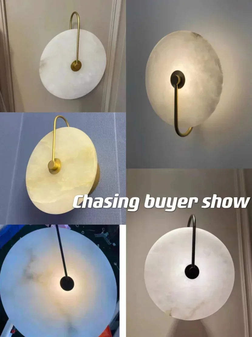 lampe murale moderne marbre blanc éclairage cuisine chambre salle manger entree 2000 82000 lumens