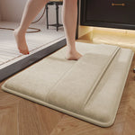 tapis bain gris clair moderne doux antidérapant absorbe eau 40x60cm 50x80cm 60x90cm