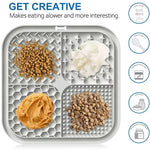 tapis alimentation lent silicone chiens chats distraction bain entraînement antiétouffement ventouses motifs modernes