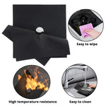 protège plaque cuisinière adhésif moderne noir respectueux environnement 27cm 27cm
