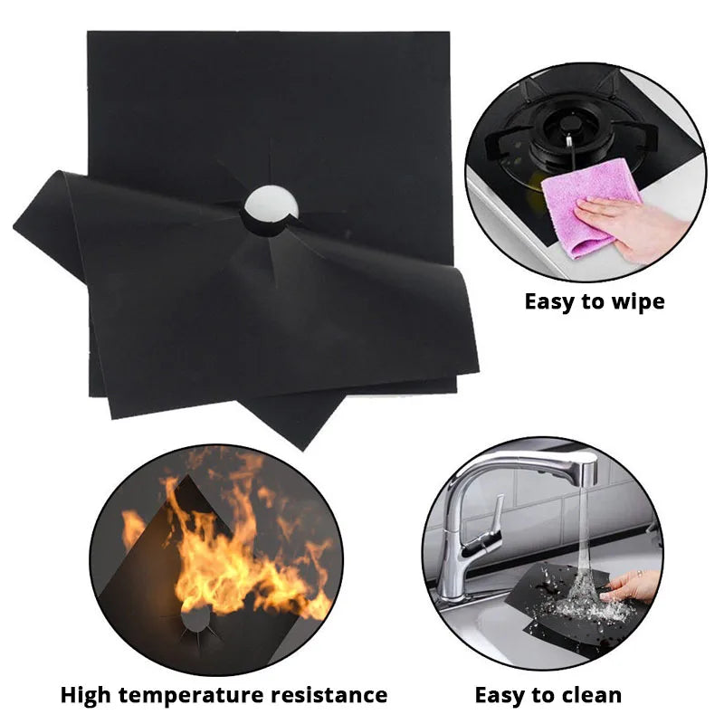 protège plaque cuisinière adhésif moderne noir respectueux environnement 27cm 27cm