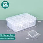 boîtes rangement transparentes modernes poignées compartiments grilles boîtes rangement transparentes poignées compartiments 10 grilles