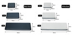 applique murale led moderne étanche ip65 12w 6w noir blanc adhésif contemporaine verre opalin