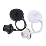 support lampe suspendue moderne minimaliste noir blanc rond lisse 50cm 80cm 120cm 200cm
