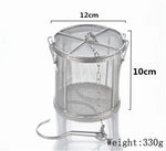 sacs assaisonnement acier inoxydable filtre cylindrique maille fine argenté moderne cuisine stockageversiblechains métalliques